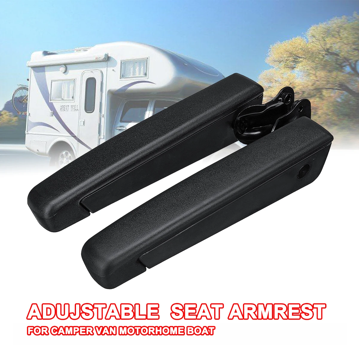 

Adjustable Comfortable Hand Holder Left/Right Side Car RV Seat Armrest For Camper Van Motorhome Boat Universal