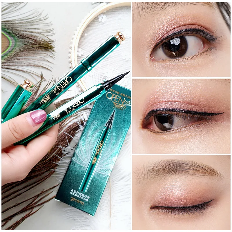 

1 Pcs Jade green Long Lasting Eye Liner Pencil Waterproof Eyeliner Smudge-Proof Cosmetic Beauty Makeup Liquid 4.8