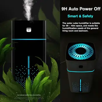 

1000ml Ultrasonic Air Humidifier Romantic Night Light USB Essential Oil Diffuser Purifier Aroma Anion Mist Maker Home Office Car