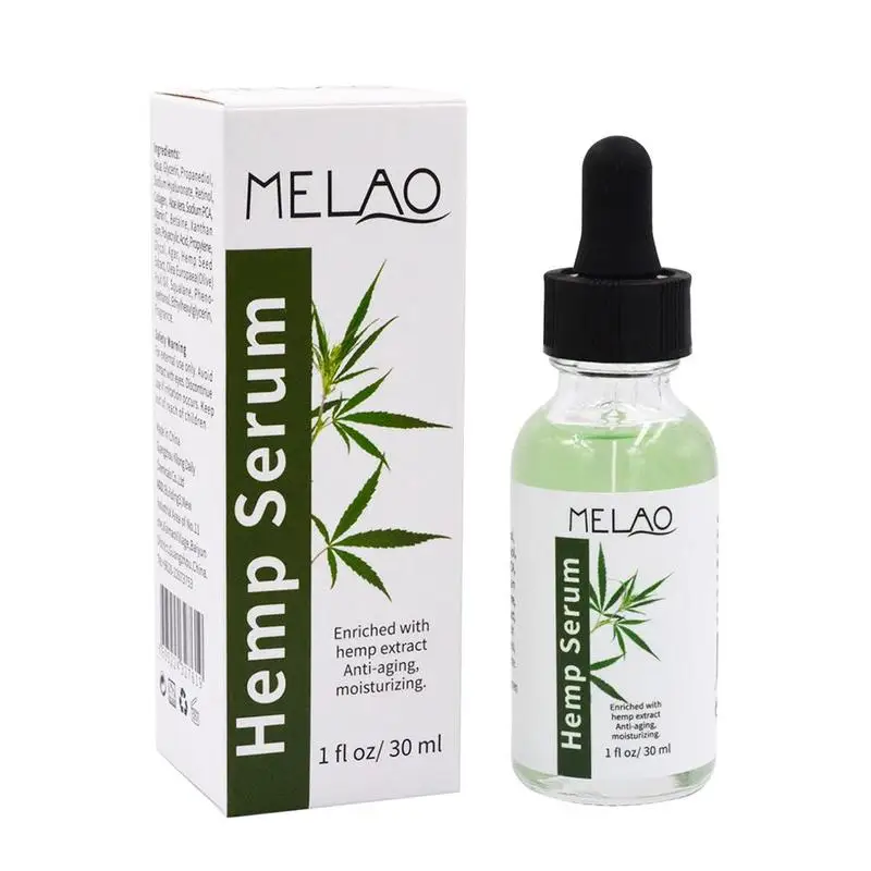 

30ml Hemp Serum Hyaluronic Acid Shrink Pore Face Serum Moisturizing Whitening Face Dry Skin Care
