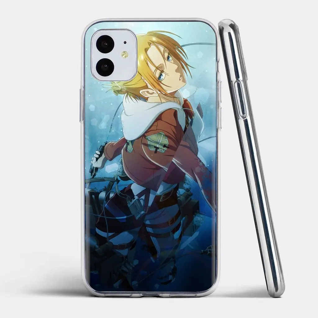 Мягкий чехол для iPhone 11 Pro 4 4S 5 5S SE 5C 6 6S 7 8 X XR XS Plus Max iPod Touch Leonhart Annie Attack on Titan | Мобильные