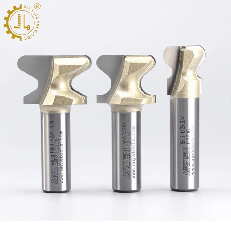 Arden 1pcs 1/2 Shank Router Bits For Wood Double Finger Bit Woodworking Drawer Pull Bits