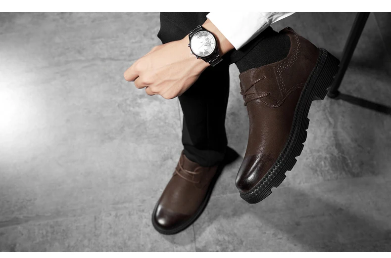 Черные, коричневые модные мужские туфли повседневная кожаная обувь для мужчин Herren Schuhe Хлопковая мужская обувь Осенняя дизайнерская обувь для мужчин 46
