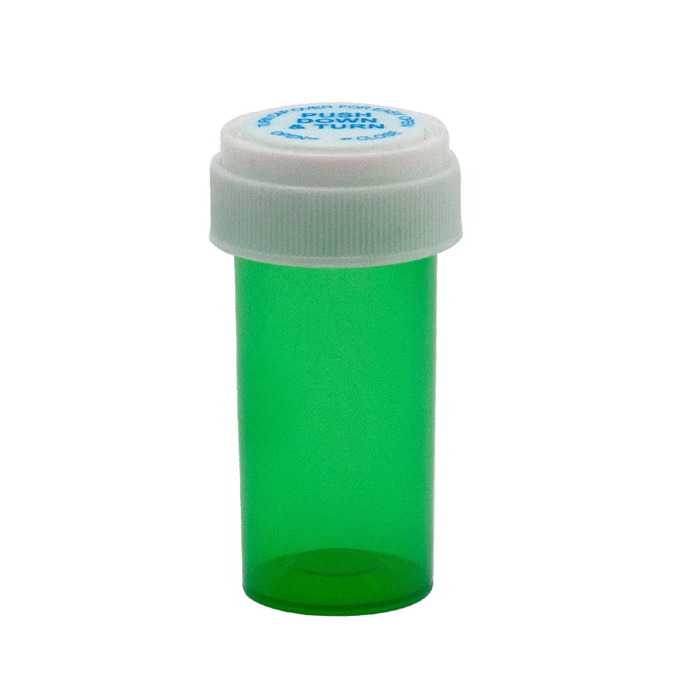 Green 13 Dram пуш-ап и поворотный флакон контейнер акриловый пластиковый контейнер для хранения Контейнер для таблеток Чехол для бутылки контейнер для трав карманный размер - Цвет: Green