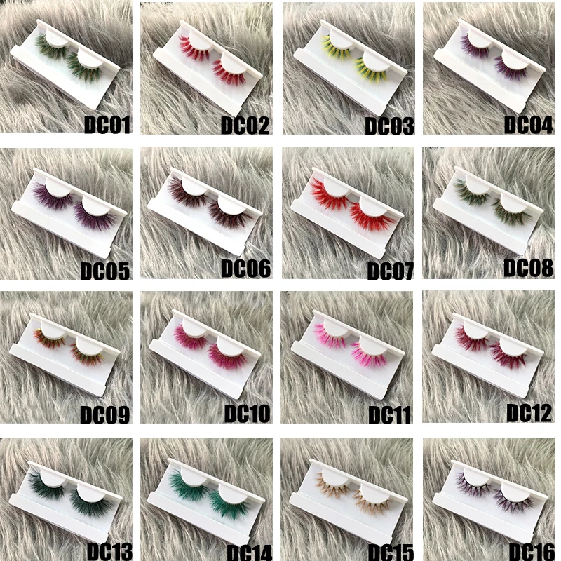 Mikiwi 3d Fluffy Colored Eye Lashes Natural Dramtic Red Yellow Purple White Cosplay Makeup Lash Reusable Eyelashes -Outlet Maid Outfit Store Hf0044735b635470bbfbbd3059f2af551i.jpg