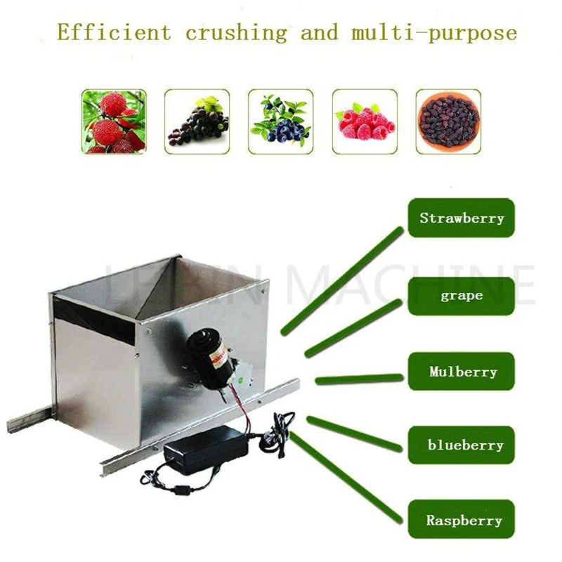 Electric Grape Crusher Wine Brewing Equipment Manual Grape Crushing Machine 6