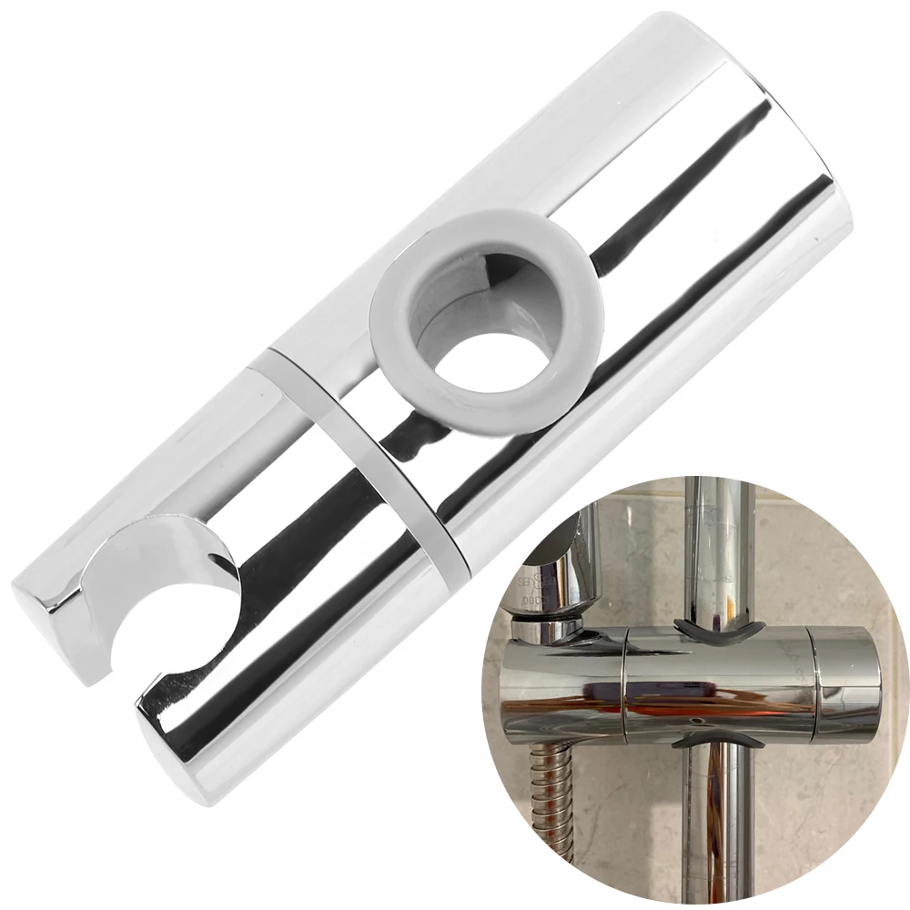 

Universal Bathroom Accessories 18-25mm Adjustable Clamp Shower Slide Rail Bar Holder ABS Shower Head Holder Bracket