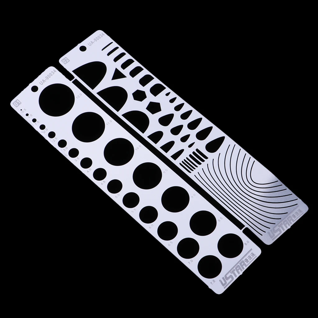 Metal Etched Tool Scribing Panel Rivet Model Template Engrave Forming Block