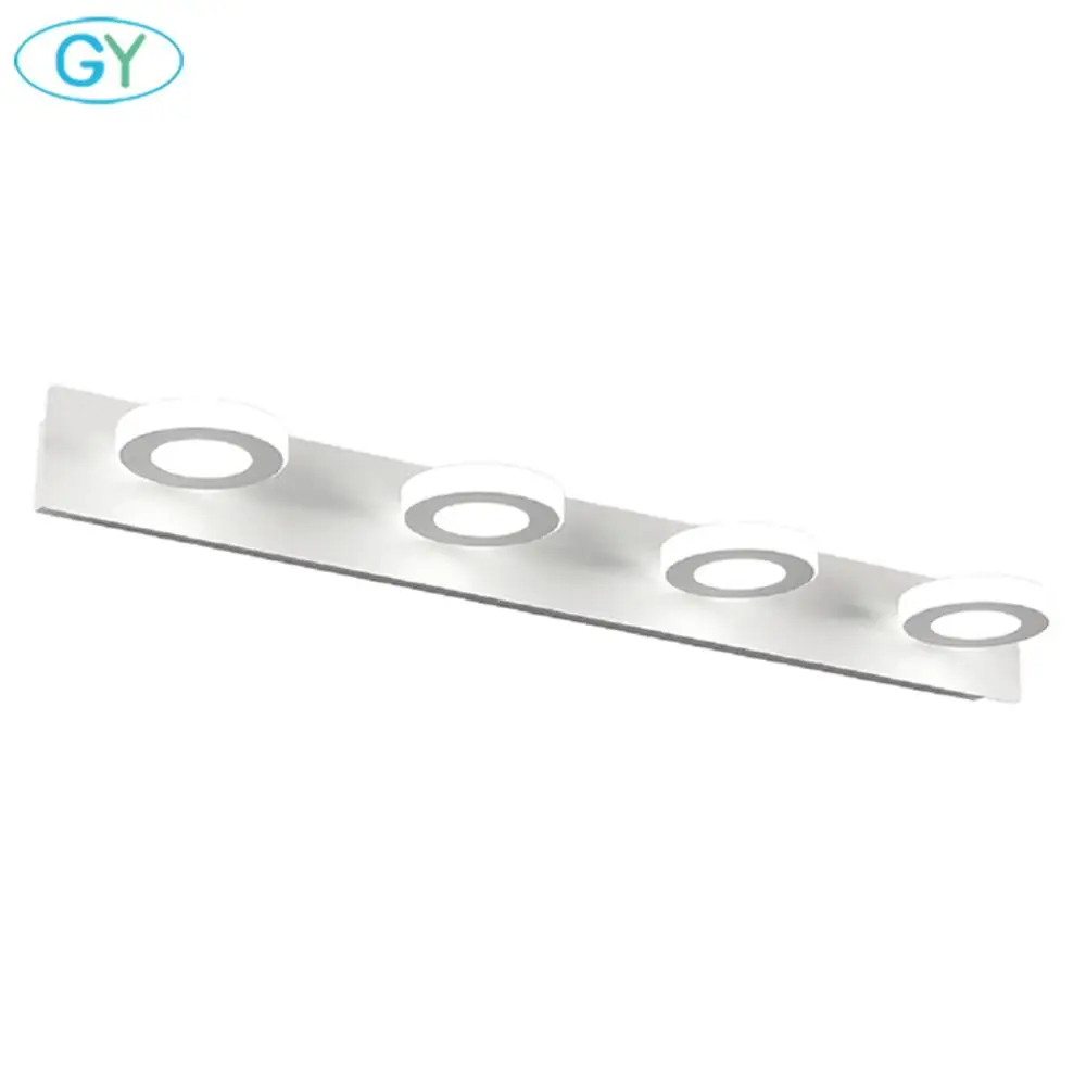 

Modern led vanity light, white 1/2/3/4/5 rings bathroom LED mirror lighting, Europe Nordic style miroir lumineux maquillage luz