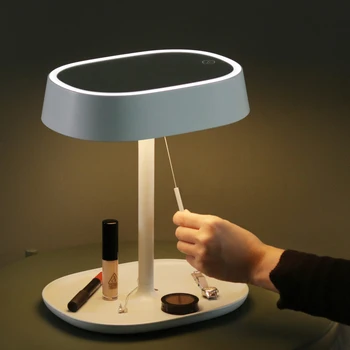 

Web celebrity LED table lamp makeup mirror dimming receive desktop fill light dual-purpose flip atmosphere lamp makeup mirror