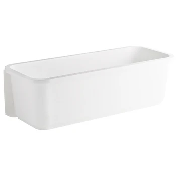 

Wall Mounted Wardrobe Cabinet Seasoning Box Rectangular Storage Basket Kitchen Rack Home Bathroom Pulling Type Shampoo