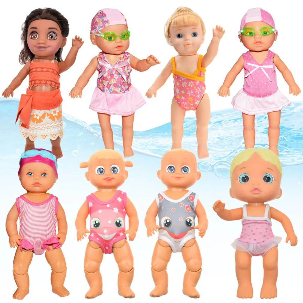 

Girls Doll Early Education Smart Electric Swimming Pool Partner Kids Doll Play with Water Bath Baby Bathroom Bebe