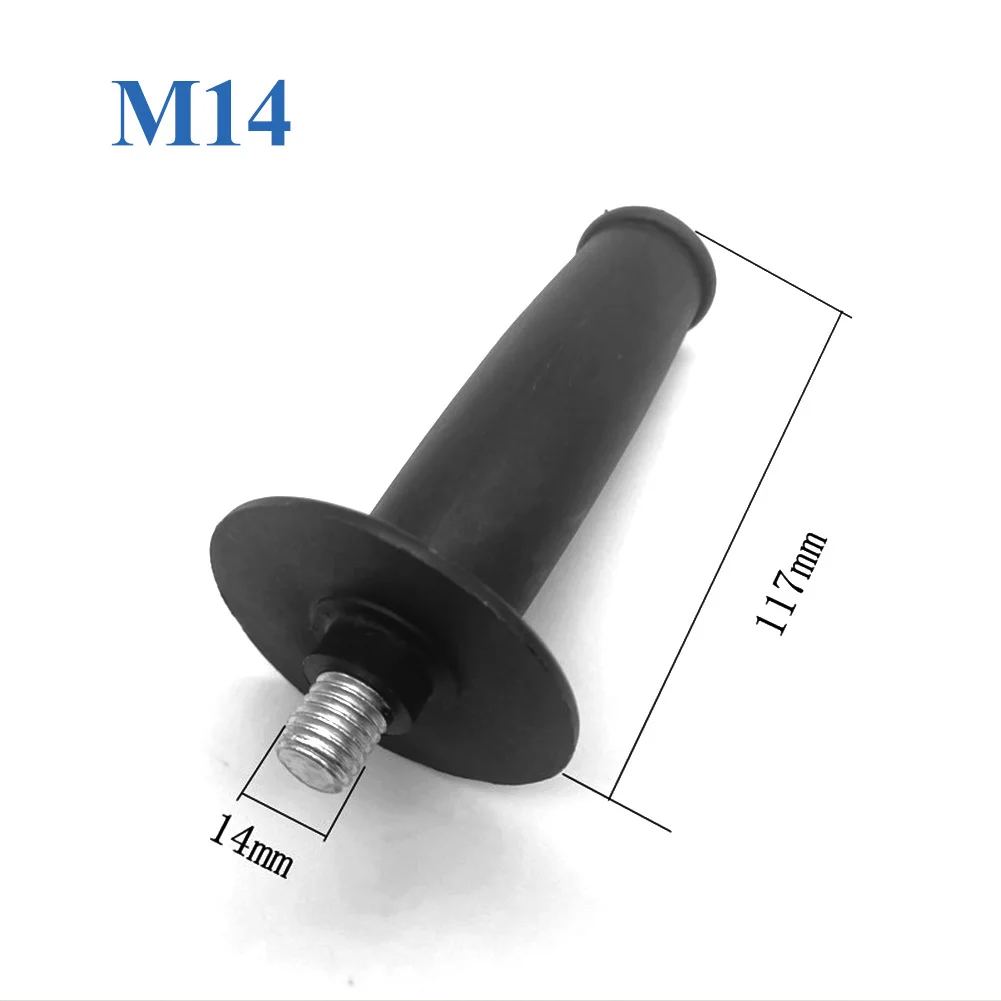 12mm 14mm Angle Grinder Handle Thread Auxiliary Side Non-slip Handle For Angle Grinder Black M12 M14 fence paint sprayer
