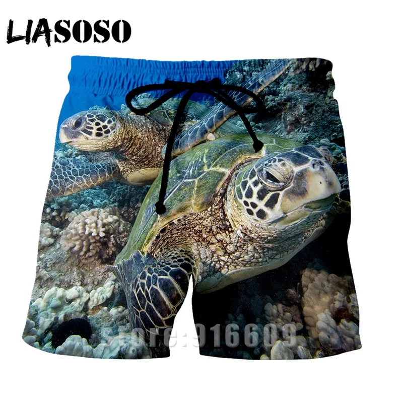Модные панковские повседневные мужские и женские трусики с морским морем, черепаха, Сексуальная рубашка для отдыха, спортивные шорты, пляжные шорты