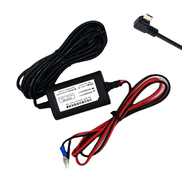 Dash Cam Buck line Video Recorder ACC step-down line 12V/24V to 5V 2A For DVR Camera USB Auto Charging For Parking Monitor