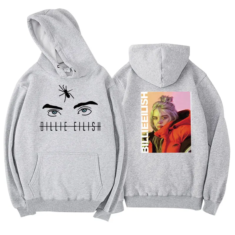 12 Новинка Billie Eilish толстовки женские хип-хоп зимние длинные рукава Мужская/Женская толстовка высокое качество хлопок толстовки мужские/женские - Цвет: 12