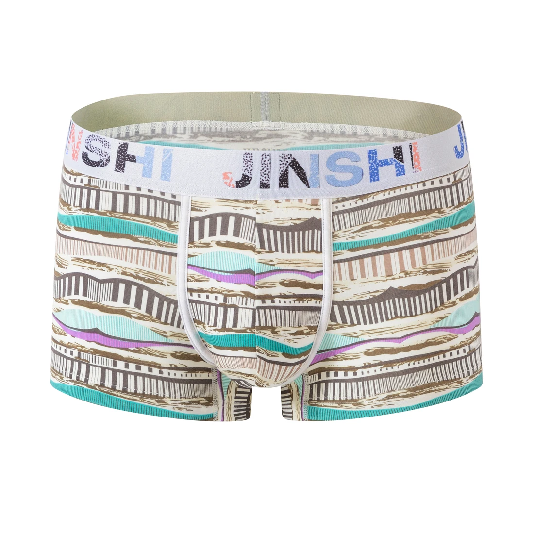 Mens Boxer-Shorts Bamboo Print Fashion Style Male Panties Underwear Lingeries Breathable Comfortable No Ride Up Male Panties fashion cowboy style belts cowskin leather american western cowboy myth ride horse buckle gold rush decorative waistband