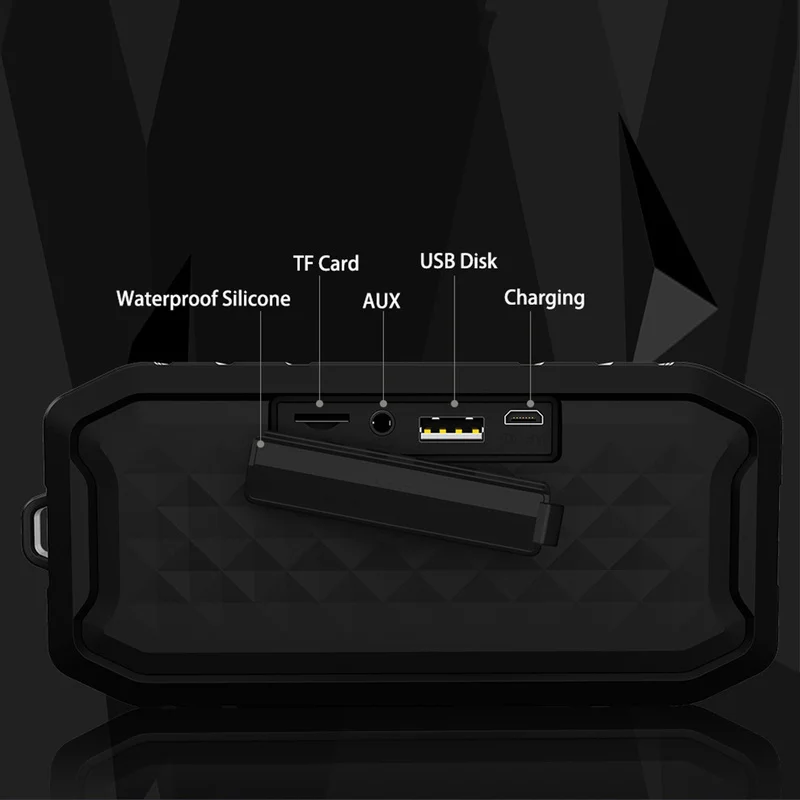 Портативный Водонепроницаемый Bluetooth беспроводной колонки сабвуфер Поддержка USB диск TF Handfree для наружной спорта