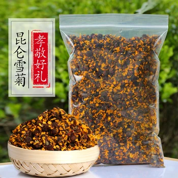 

2020 Flower Tea Chinese Kunlun Snow Chrysanthemum Tea Daisy Herbal Tea Dried Flower Blooming Tea for Beauty Health Food 100g