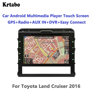 

Krtabo Android smart car navigation reversing image control screen one machine recorder support DVD For Toyota Land Cruiser 2016
