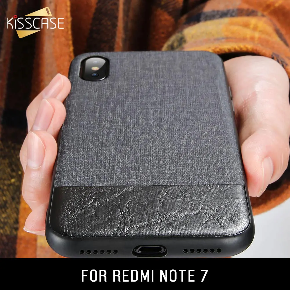 

KISSCASE Original Case For Xiaomi Redmi Note 7 Shockproof Fabric Silicone Case For Redmi Note 7 Cases Capinhas Coque Capa Bag