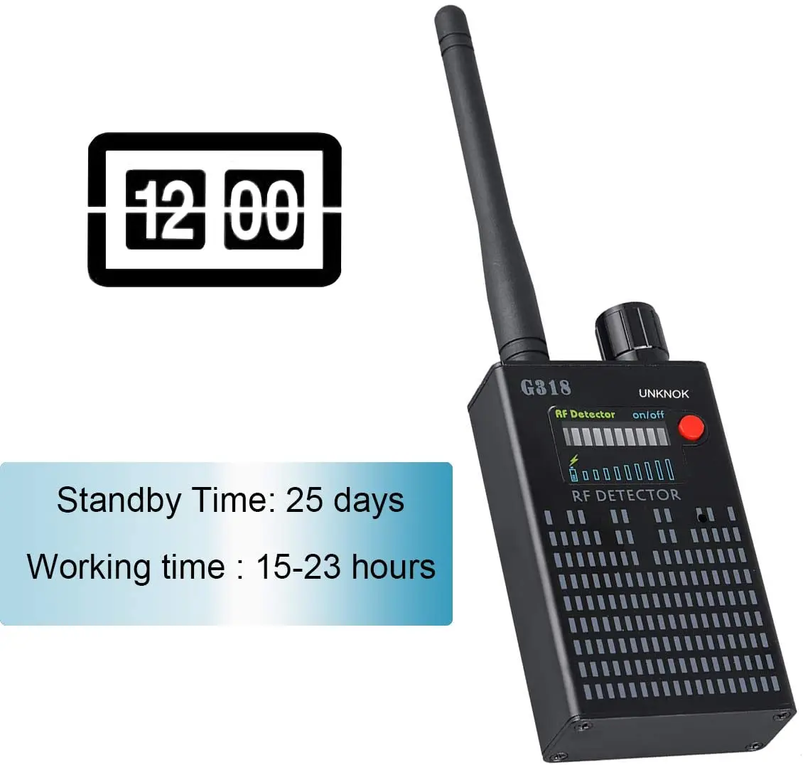 Hidden Camera And Professional Spy Mic Detector, 60 OFF