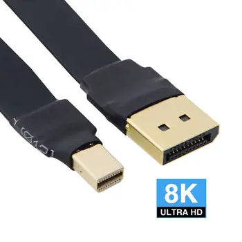 

Chenyang Slim Flat Soft Active Male to Male Fast Transfer Ultra FHD Displayport to Mini DP 4K 60hz Cable 0.2m