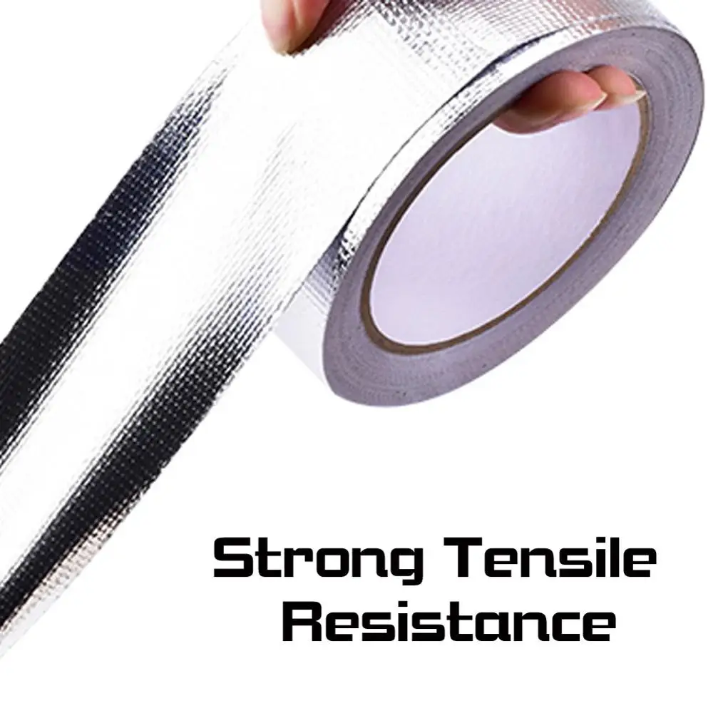 

20M Heat Insulation Wrap Tape Exhaust Tape Air Intake Heat Insulation Shield Wrap Reflective Heat Barrier Engine Cover