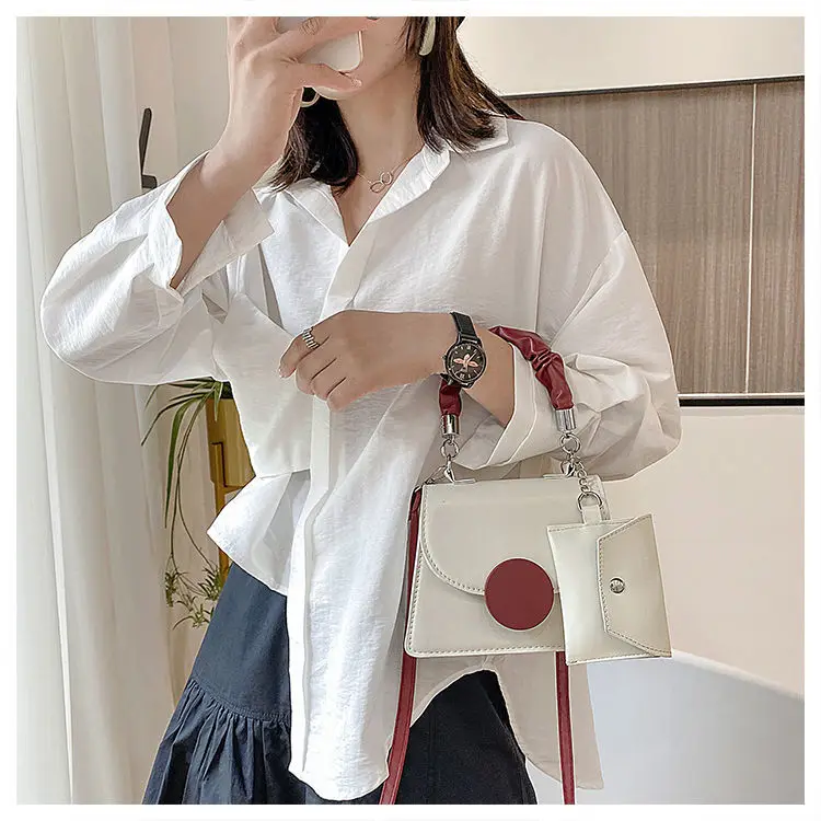 2021 Fashion Small Designer Crossbody Bag for Women Vintage Female Purses and Handbags PU Leather Shoulder Bags