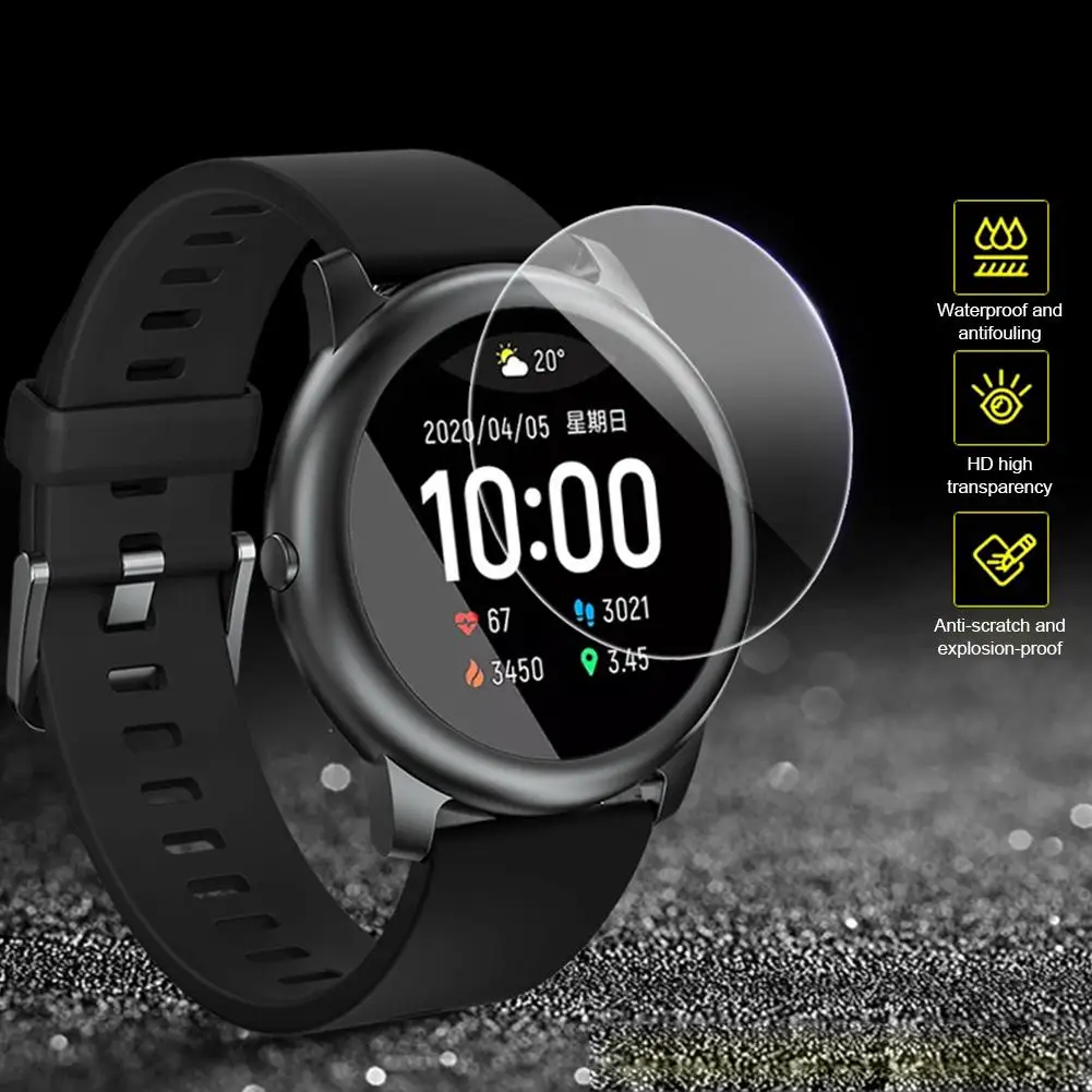 

9H Glass Screen Protector for Haylou Solar Smart Watch Anti-scratch Full Coverage Smart watch Protective Glass