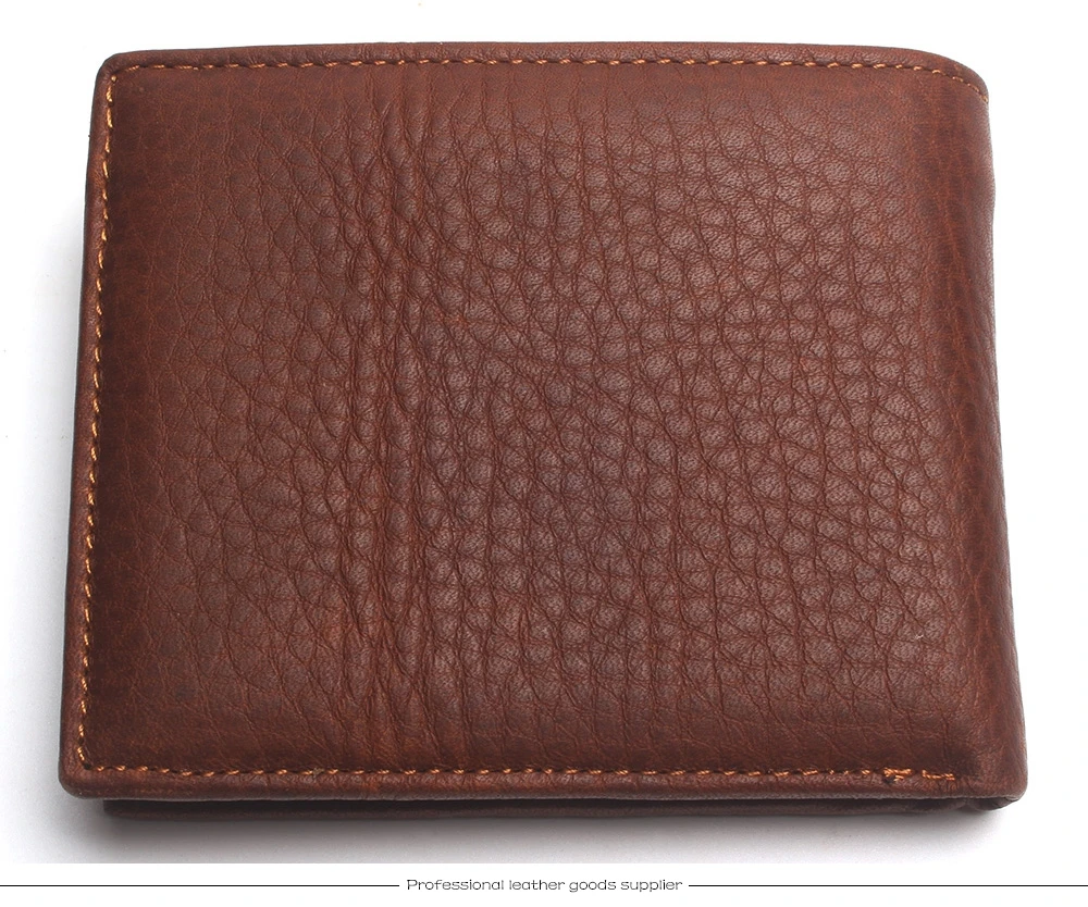Eagle Head Embossed Wallet For Men Fashion Man Genuine Leather Wallets Cowhide Coin Purse