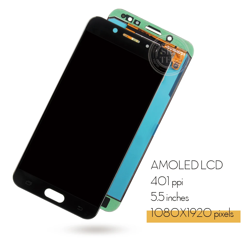 ЖК дисплей AMOLED для SAMSUNG Galaxy C8 с сенсорным экраном и дигитайзером в сборе Замена