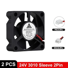 Gdstime – ventilateur Axial de refroidissement Portable, 24V DC, 3cm, 30x30x10mm, 30mm, manchon à 2 broches, 3cm, Mini imprimante 3D, ventilateur de refroidissement sans balais, 2 pièces, 3010