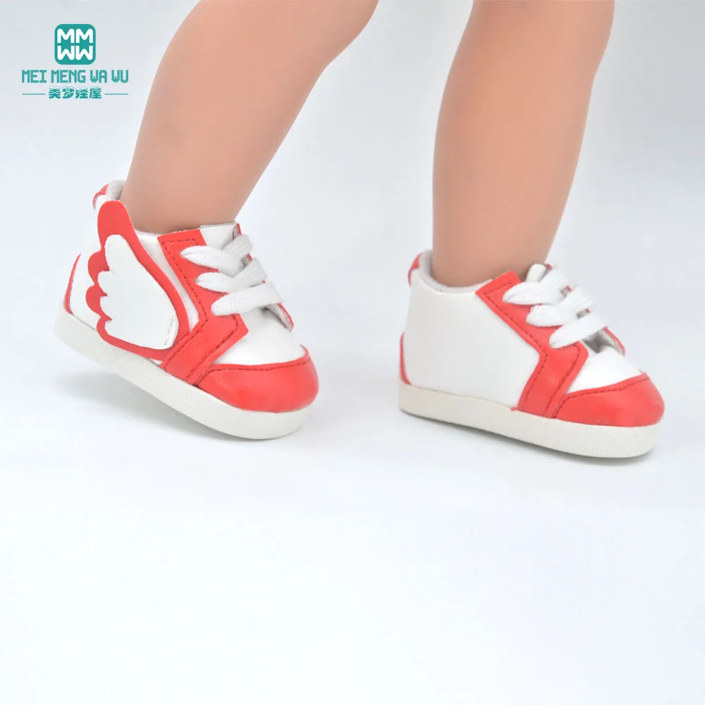 7.5cm shoes 43 cm baby new born doll american boots sneaker