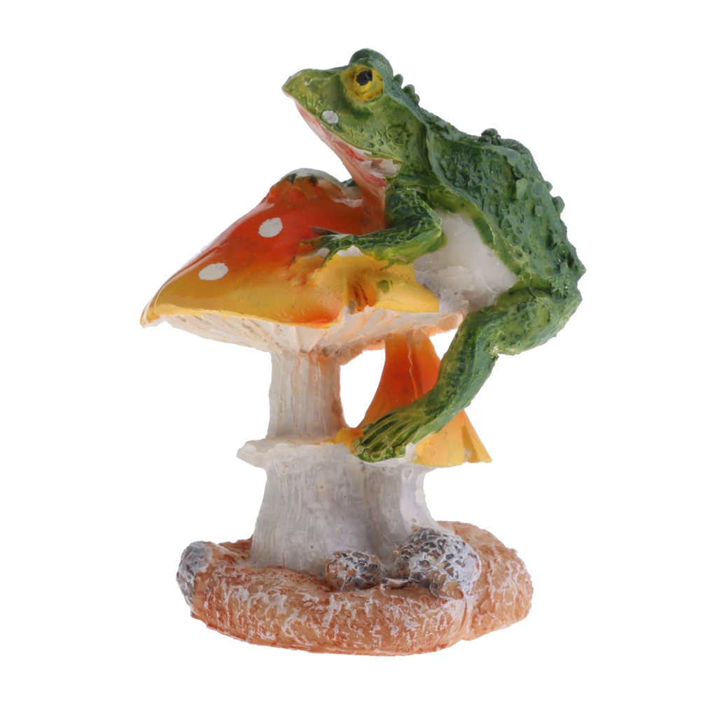 Miniature Cute Animal Mushroom Micro Landscape Terrariums Fairies Moss Garden Ornament Figurine Planter Bonsai Wedding Decor