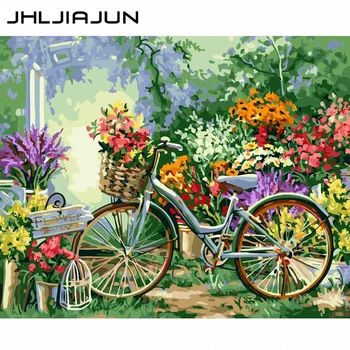

JHLJIAJUN acrylic paint by numbers For Adults Landscape Oil Painting By Numbers On Canvas Frameless 50x40cm DIY Home Decor