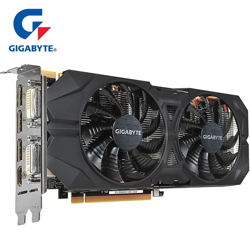 

GIGABYTE Graphics Card GTX 960 with NVIDIA GeForce GTX 960 GPU 2GB 128Bit GDDR5 Video Card for PC Hdmi Dvi game VGA Used Cards