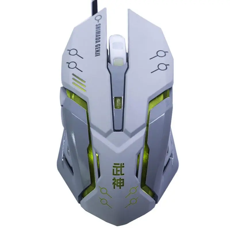 type 3 USB Проводная игровая компьютерная мышь 2400 dpi, оптический светодиодный, бесшумная мышь для геймера, для ноутбука, ПК - Цвет: type 3