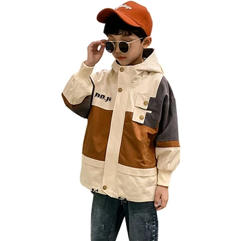 

Boys Coat Patchwork Jacket Coat For Boys Patchwork Children's Coats Outerwear Spring Autumn Kids Clothing