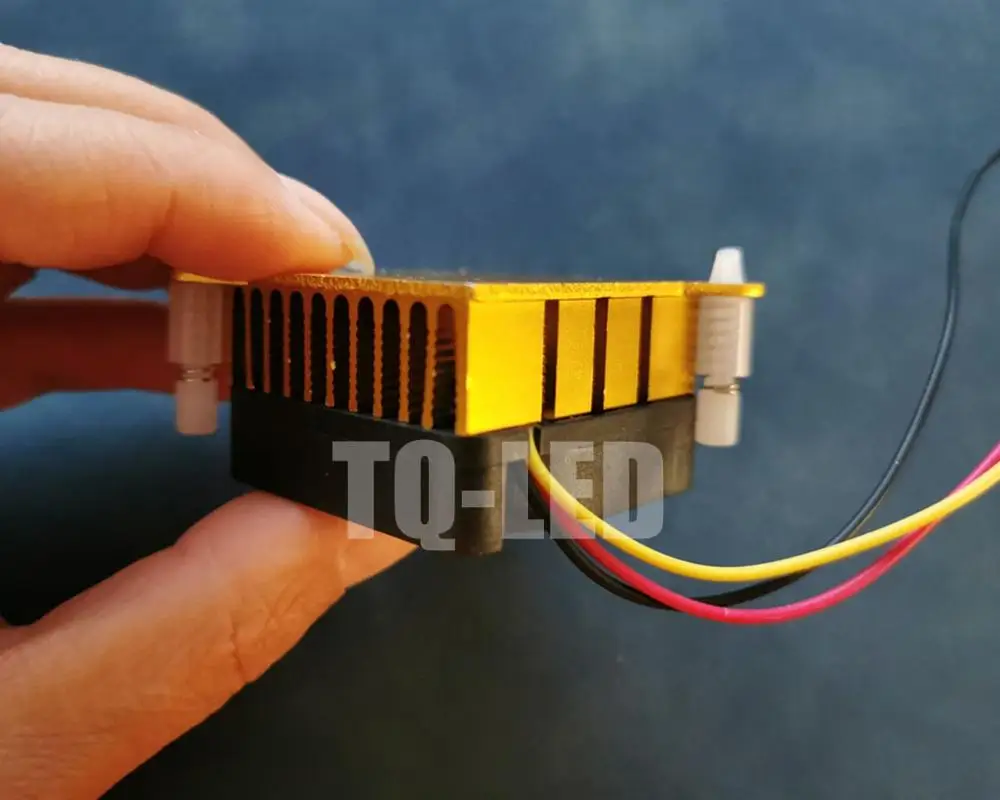 12V Aluminum Led Radiator with Fan for 3W 5W 10W 20W High Power Led Hole distance 60mm Heatisnk with Fan