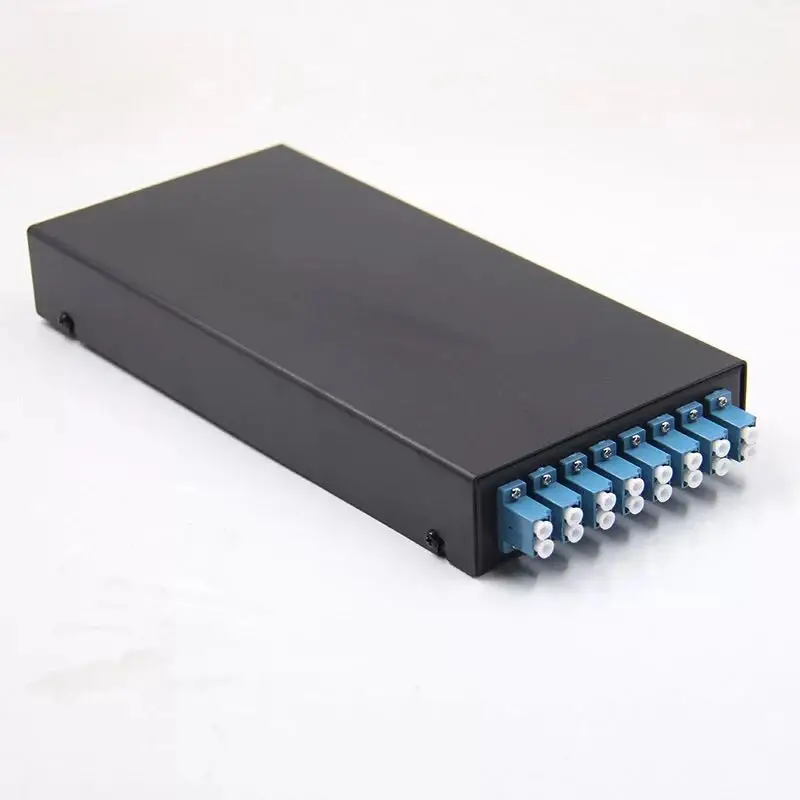 

Fiber optic terminal box 16 core Desktop LC/UPC with adapter pigtail 12 Ports Fiber optical Patch Panel
