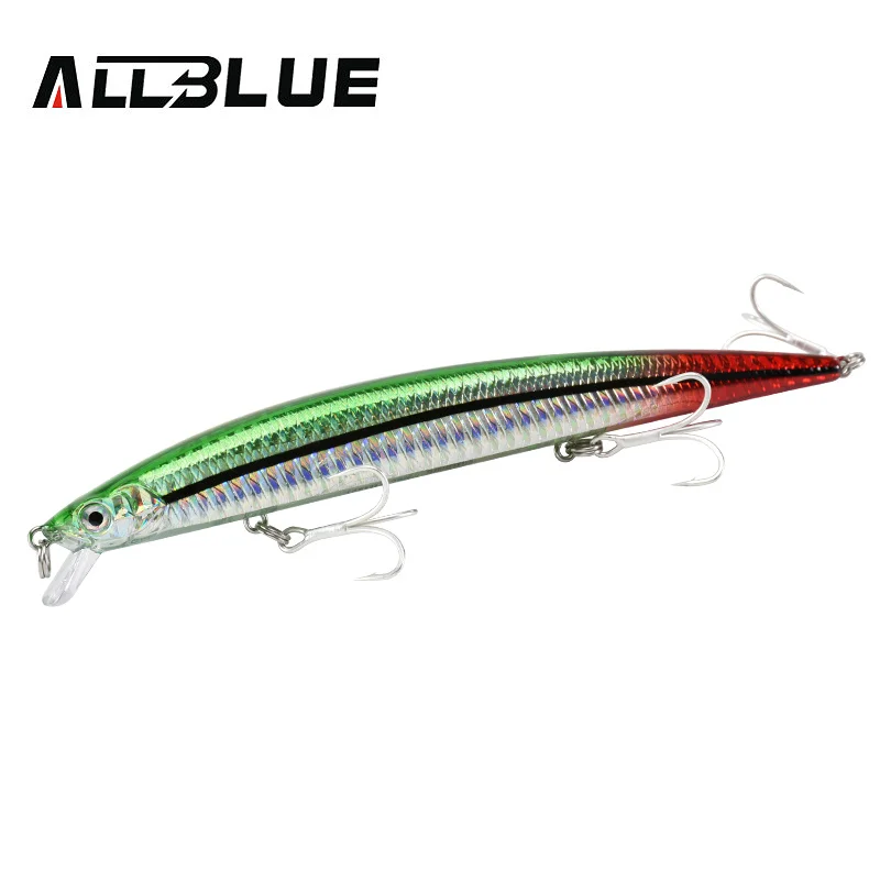 ALLBLUE SPRINT Sinking Minnow Longcast Jerkbait Fishing Lure - Saltwater Sea Bass Artificial Bait