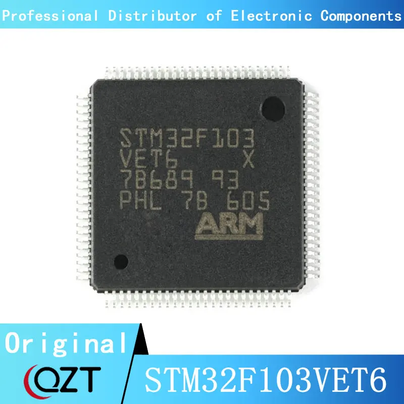 10pcs/lot STM32F103 STM32F103VE STM32F103VET6 LQFP-100 Microcontroller chip New spot stm32f103zct7 stm32f103zet7 stm32f205zct7 stm32f205zet7 stm32f205zgt7 stm32f103 stm32f205 stm32f stm32 stm ic mcu chip lqfp 144
