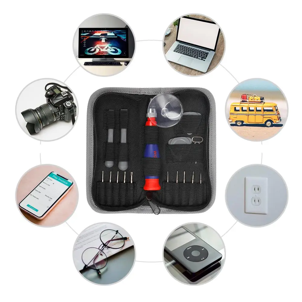 

ORKPRO 17PC Iphone Repair Tool Kits Precision Screwdriver With Quick-loading Function for Iphone Ipad Smart Phone