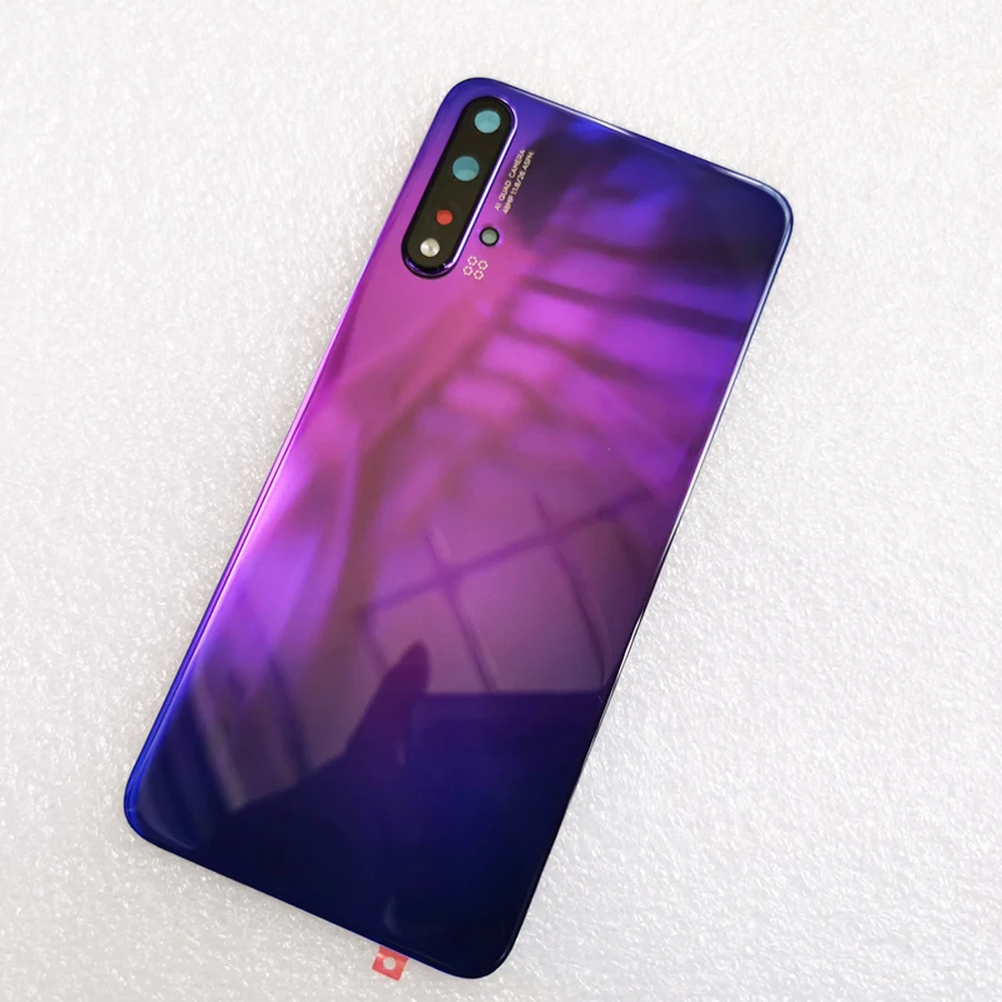 3D закаленное стекло задняя крышка для huawei Nova 5 Pro запасные части задняя крышка батарейного отсека Корпус+ объектив камеры