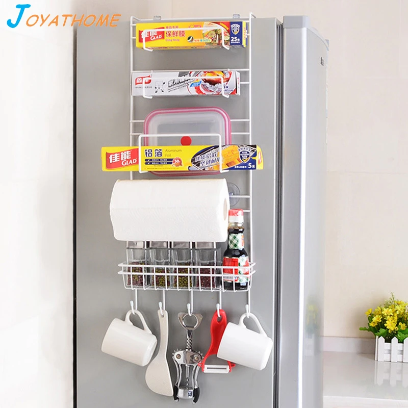 

Fridge Side Storage Rack Multi-Function Rack Fridge Storage Organizer Kitchen Side Shelf Rack Sidewall Shelf Multi-layer Holder