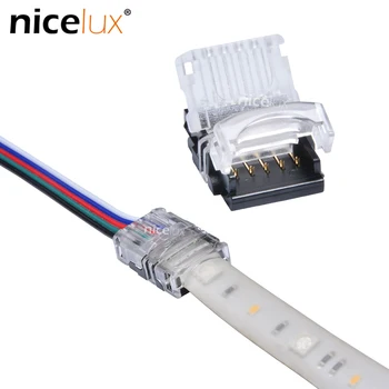 

10pcs 5 Pin LED Strip to Wire Connector for 12mm RGBW RGBY Waterproof IP65 5050 LED Tape Light Connection Conductor