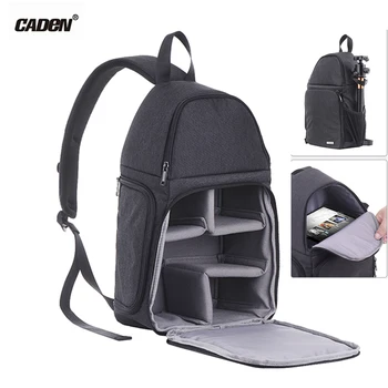 

CADeN D15 Camera Lens Backpack Waterproof Single-Shoulder Messenger Bags for Camera 3 Len Pad Flash Tripod for Canon Nikon Sony