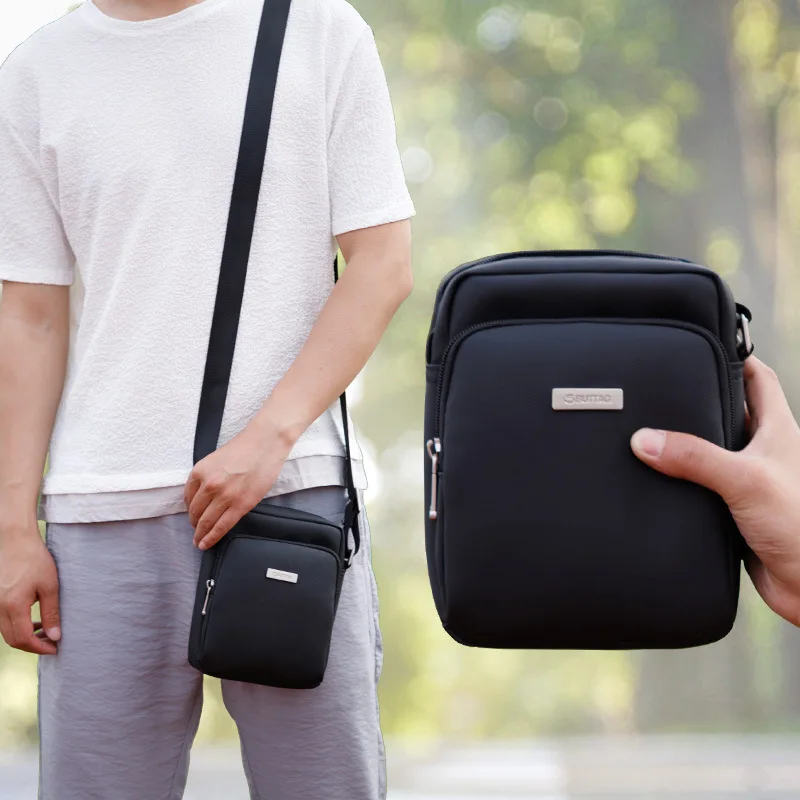

MEN'S Single-shoulder Bag Outdoor Shoulder Bag Single-shoulder Bag Casual Canvas Bag Oblique Fashion Mobile Phone Bag Men Bag