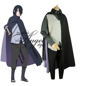 

Anime BORUTO -NARUTO THE MOVIE Uchiha Sasuke Costume Cosplay Halloween Party Suit